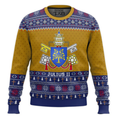 Pope Julius II Coat Of Arms Ugly Christmas Sweater