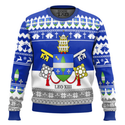 Pope Leo XIII Coat Of Arms Ugly Christmas Sweater
