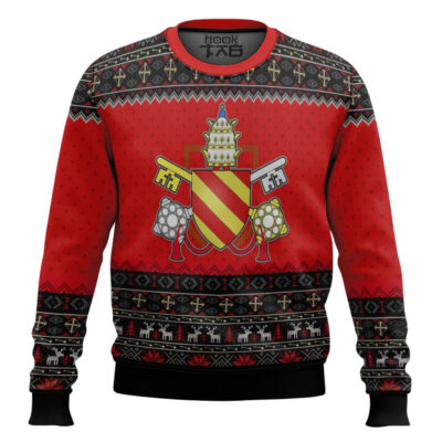 Pope Pius V Coat Of Arms Ugly Christmas Sweater