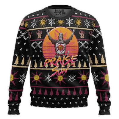 Praise The Sun Dark Souls Ugly Christmas Sweater