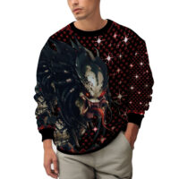 Hooktab Predator Alien Ugly Christmas Sweater