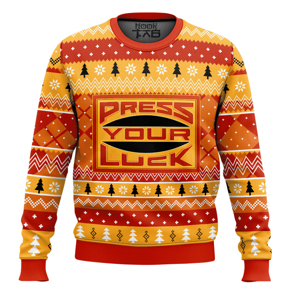 Hooktab Press Your Luck Ugly Christmas Sweater Hooktab Press Your Luck Ugly Christmas Sweater
