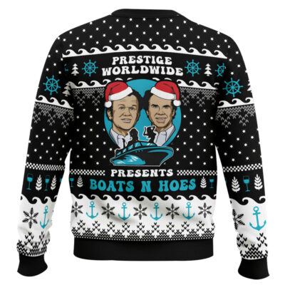 Hooktab Prestige Worldwide Boats N Hoes Step Brothers Ugly Christmas Sweater