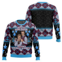 Hooktab Prestige Worldwide Boats 'N Hoes Step Brothers Ugly Christmas Sweater