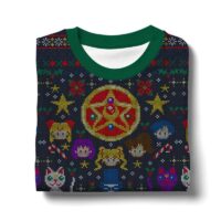 Hooktab Pretty Guardians Sailor Moon Ugly Christmas Sweater