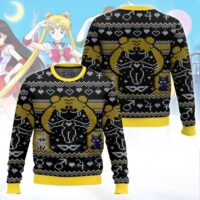 Hooktab Pretty Usagi Sailor Moon Ugly Christmas Sweater