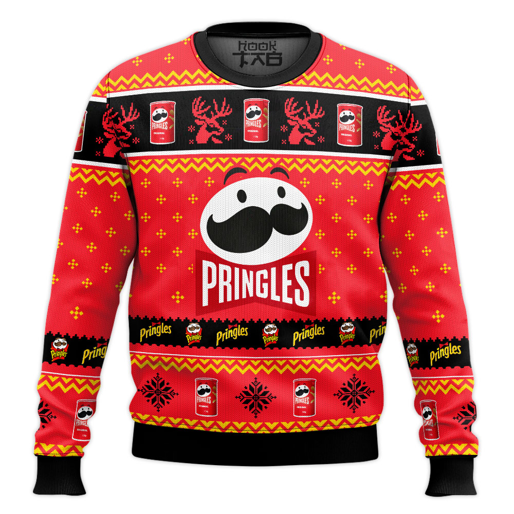 Hooktab Pringles Ugly Christmas Sweater Hooktab Pringles Ugly Christmas Sweater