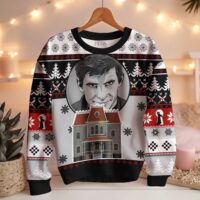 Hooktab Psycho 1960 Horror Movie Ugly Christmas Sweater