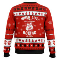 Hooktab Put On Boxing Gloves Ugly Christmas Sweater