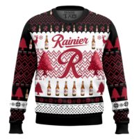 Hooktab Rainier Beer Ugly Christmas Sweater