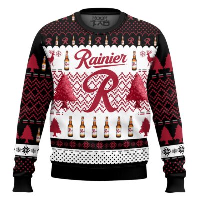 Rainier Beer Ugly Christmas Sweater