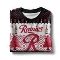 Hooktab Rainier Beer Ugly Christmas Sweater