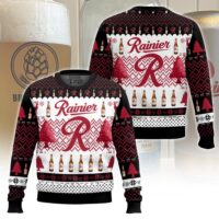 Hooktab Rainier Beer Ugly Christmas Sweater