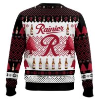 Hooktab Rainier Beer Ugly Christmas Sweater