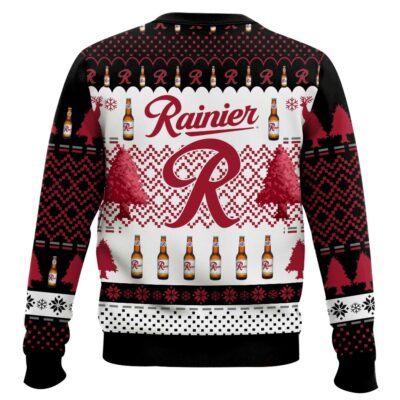 Hooktab Rainier Beer Ugly Christmas Sweater