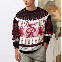 Hooktab Rainier Beer Ugly Christmas Sweater