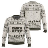 Hooktab Ranch Water Seltzer Ugly Christmas Sweater