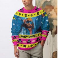 Hooktab Randy Savage WWE Ugly Christmas Sweater