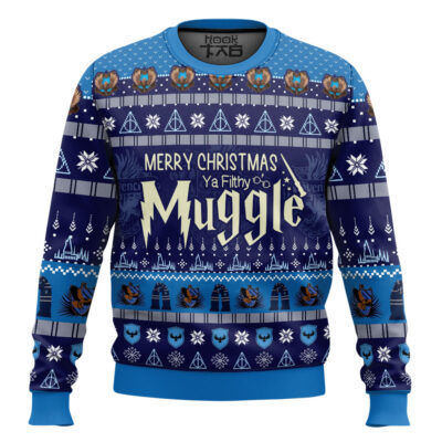 Ravenclaw Merry Christmas Ya Filthy Muggle Sweater