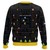 Hooktab Ready For Xmas Pac Man Ugly Christmas Sweater