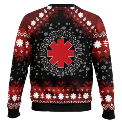 Hooktab Red Hot Chili Peppers Ugly Christmas Sweater