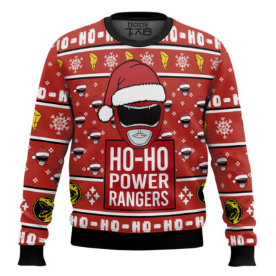 Red Ranger Ho-ho Power Rangers Ugly Christmas Sweater