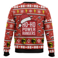 Hooktab Red Ranger Ho-ho Power Rangers Ugly Christmas Sweater