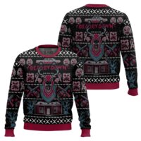 Hooktab Red Threat Dead By Dawn Ugly Christmas Sweater