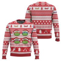 Hooktab Red Xmas Teenage Mutant Ninja Turtles Ugly Christmas Sweater