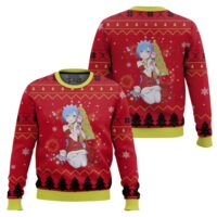 Hooktab Rem Re:Zero Ugly Christmas Sweater