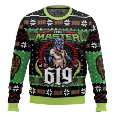 Rey Mysterio The Master Of The 619 WWE Ugly Christmas Sweater