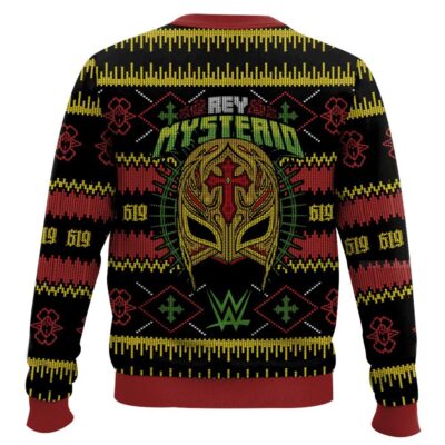 Hooktab Rey Mysterio WWE Ugly Christmas Sweater
