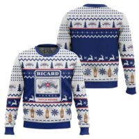 Hooktab Ricard Pastis De Marseille Ugly Christmas Sweater