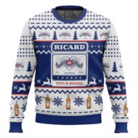 Hooktab Ricard Pastis De Marseille Ugly Christmas Sweater