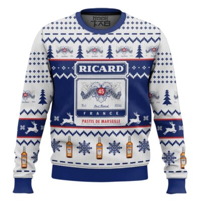 Ricard Pastis De Marseille Ugly Christmas Sweater