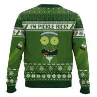 Hooktab Rick And Morty I'm Pickle Rick Ugly Christmas Sweater
