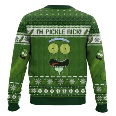 Hooktab Rick And Morty I’m Pickle Rick Ugly Christmas Sweater