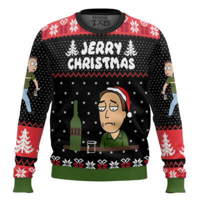 Rick And Morty Jerry Christmas Ugly Christmas Sweater