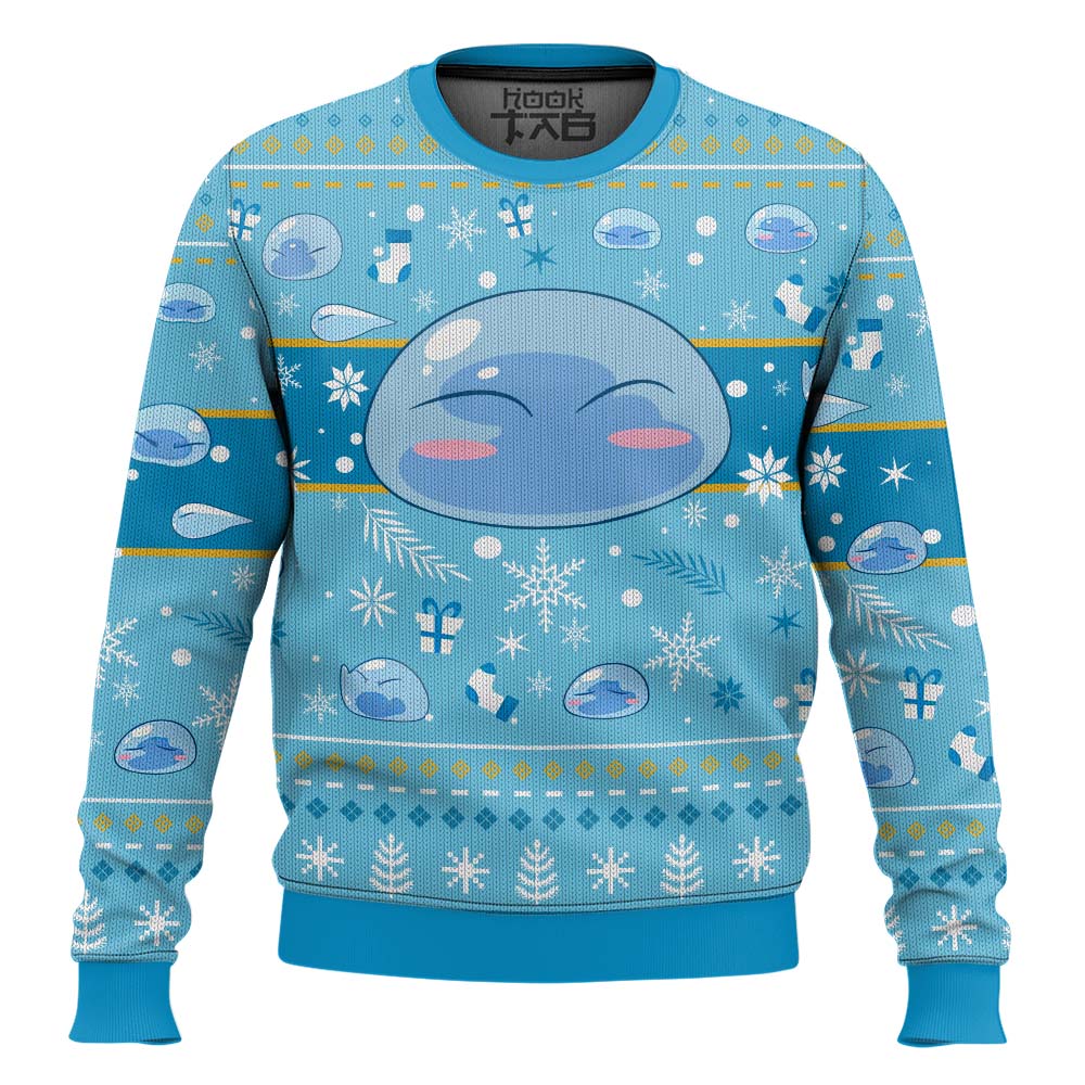 Hooktab Rimuru Slime That Time I Got Reincarnated As A Slime Ugly Christmas Sweater Hooktab Rimuru Slime That Time I Got Reincarnated As A Slime Ugly Christmas Sweater