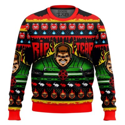 Rip And Tear Doom Ugly Christmas Sweater