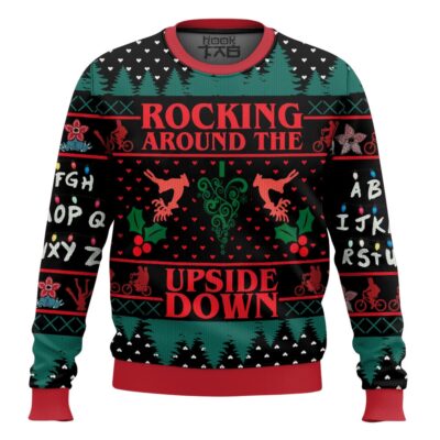 Rocking Around The Upside Down Stranger Things Ugly Christmas Sweater