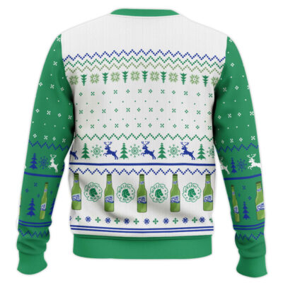 Hooktab Rolling Rock Beer Ugly Christmas Sweater
