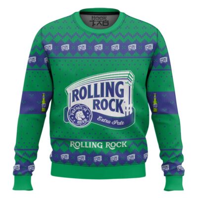 Rolling Rock Extra Pale Ugly Christmas Sweater