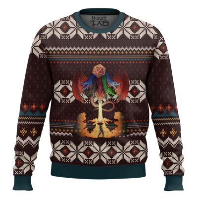 RPG Dungeons & Dragons Ugly Christmas Sweater
