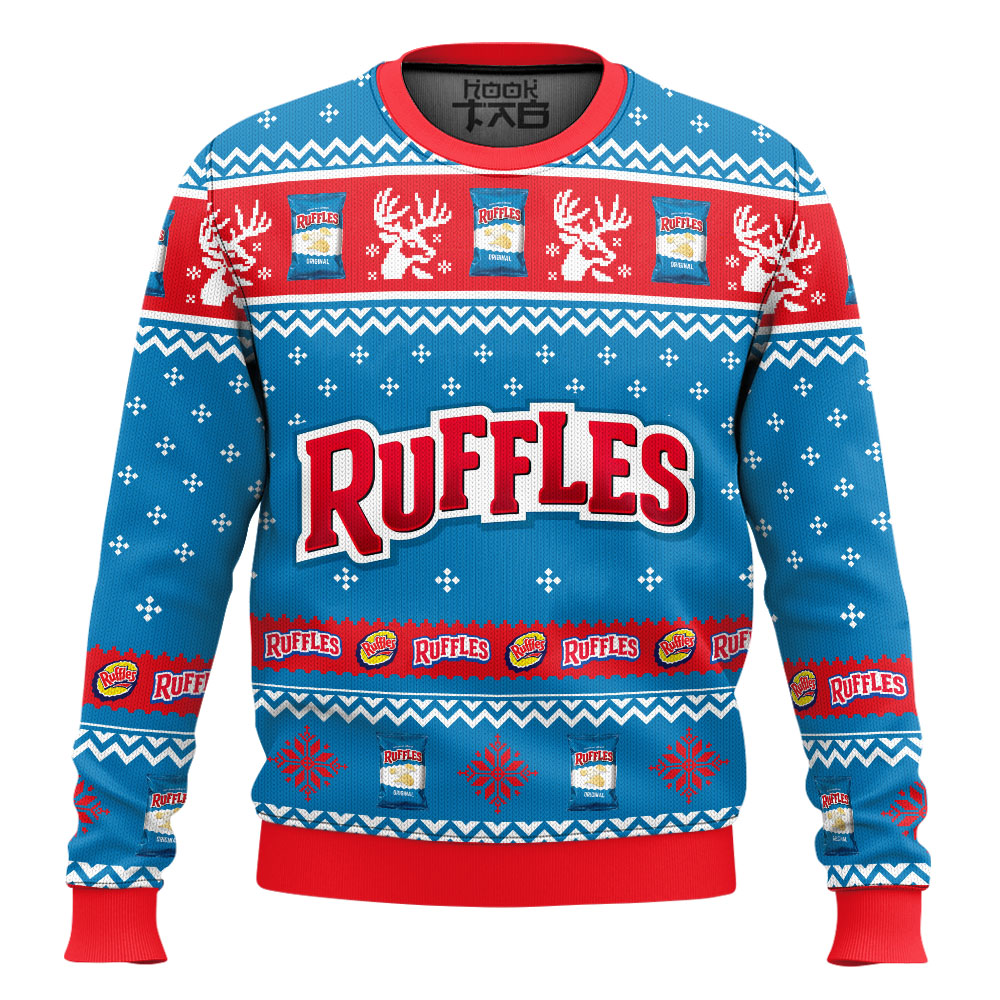 Hooktab Ruffles Ugly Christmas Sweater Hooktab Ruffles Ugly Christmas Sweater