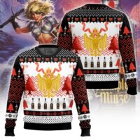 Hooktab Rumple Minze Peppermint Schnapps Ugly Christmas Sweater