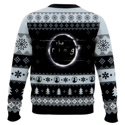 Hooktab Samara Comes To You The Ring Ugly Christmas Sweater