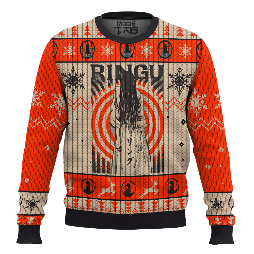 Hooktab Samara Morgan The Ring Ugly Christmas Sweater Hooktab Samara Morgan The Ring Ugly Christmas Sweater
