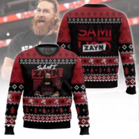 Hooktab Sami Zayn WWE Ugly Christmas Sweater