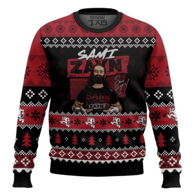 Sami Zayn WWE Ugly Christmas Sweater